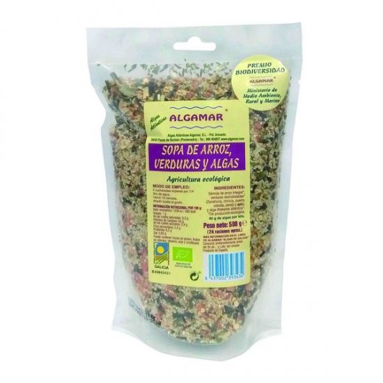 ALGAMAR - SEMOLA DE ARROZ, VERDURAS Y ALGAS BIO 500g