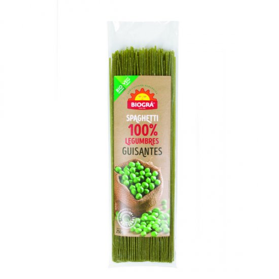 BIOGRA - SPAGUETI DE GUISANTES BIO 250g
