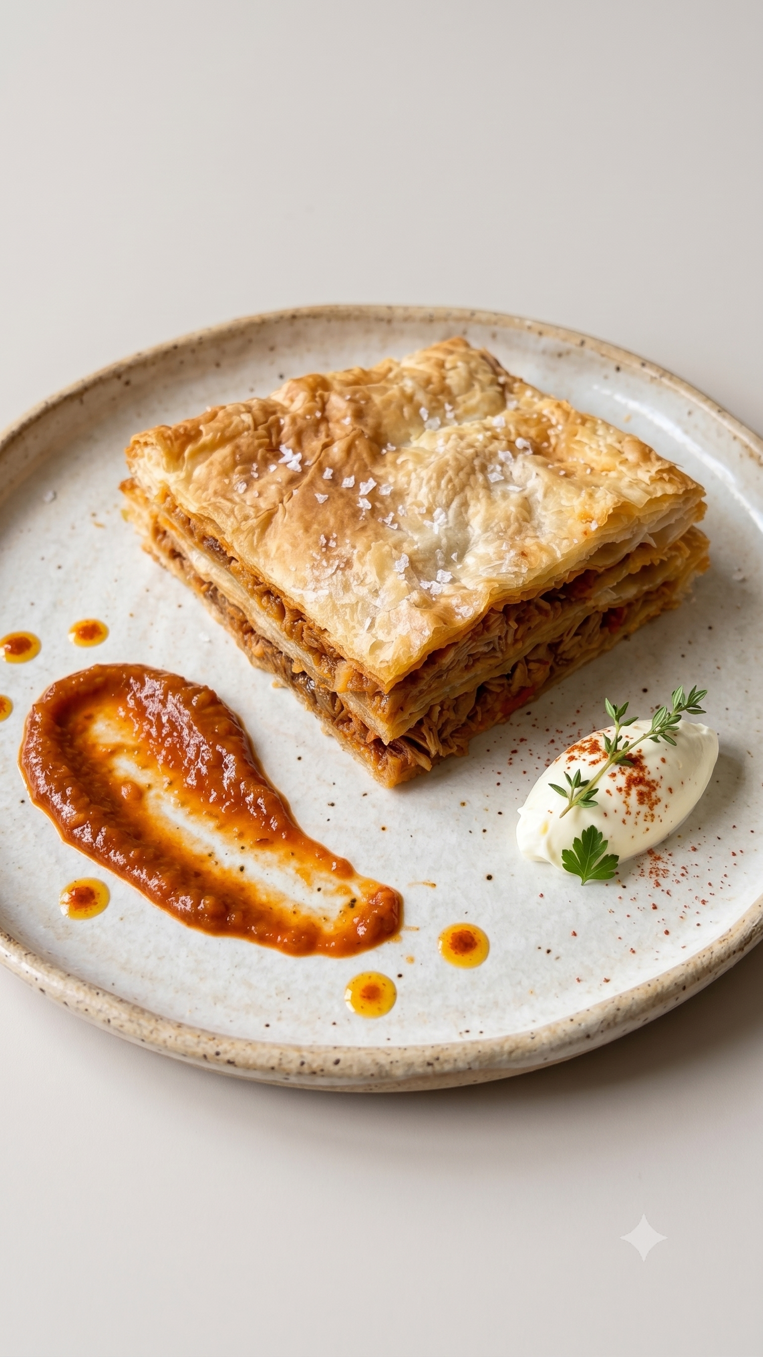 Crema fria de remolacha y empanada gallega con soja